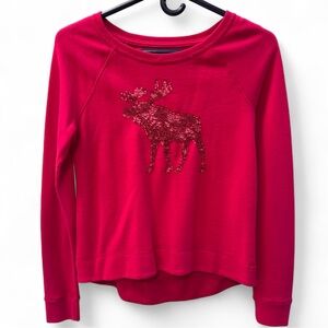 abercrombie and fitch kids hot pink sweater